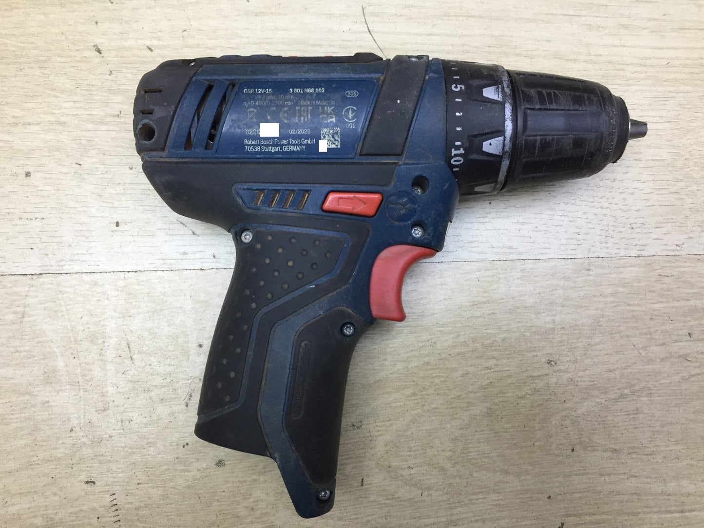 Bosch Professional GSR 12V-15 Akku-Bohrschrauber SOLO, I34232