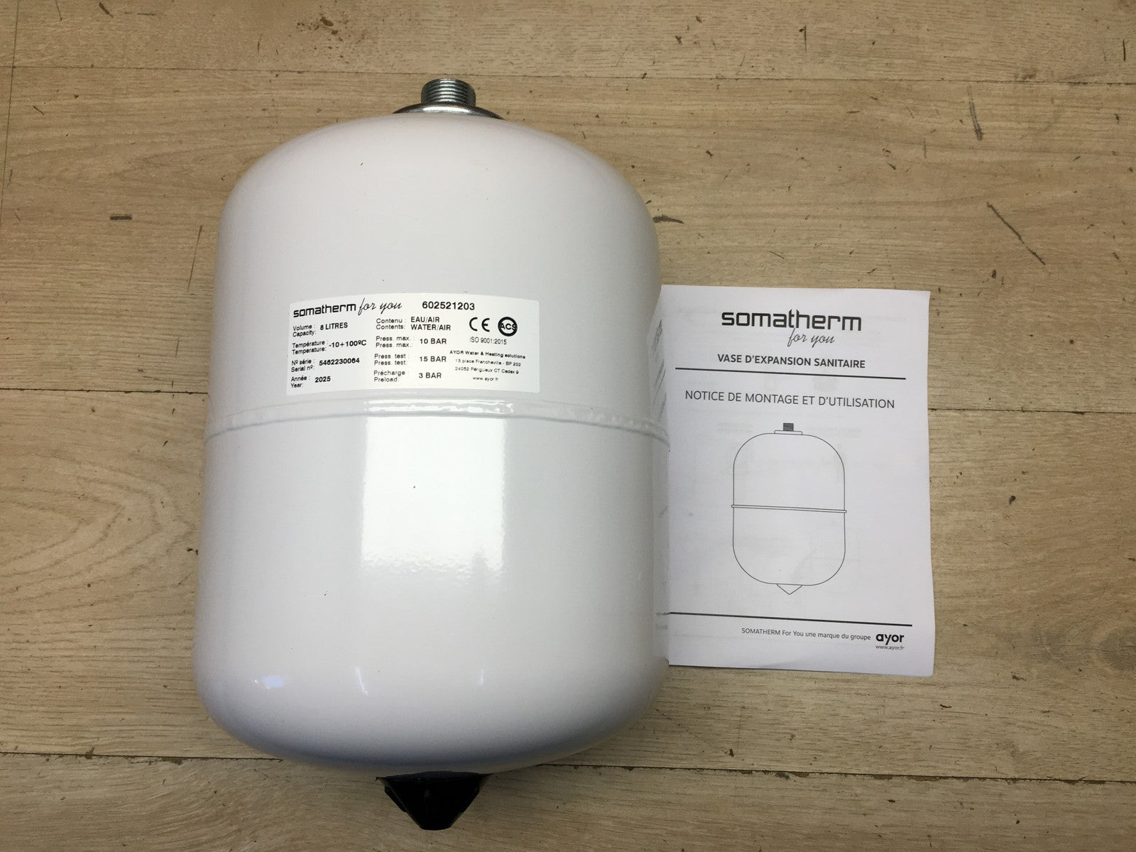 Somatherm Ausdehnungsgefäß (8 Liter), I38352