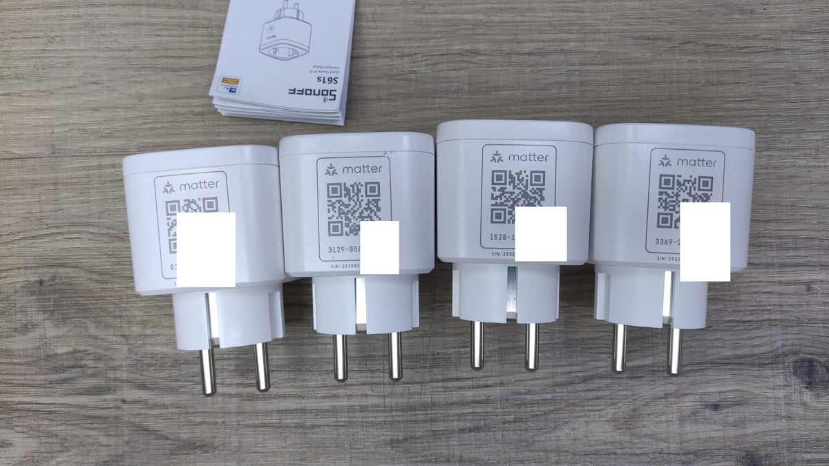 SONOFF S61s Smart Steckdosen, 4er-Pack, Matter, 16A/3840W, I40820