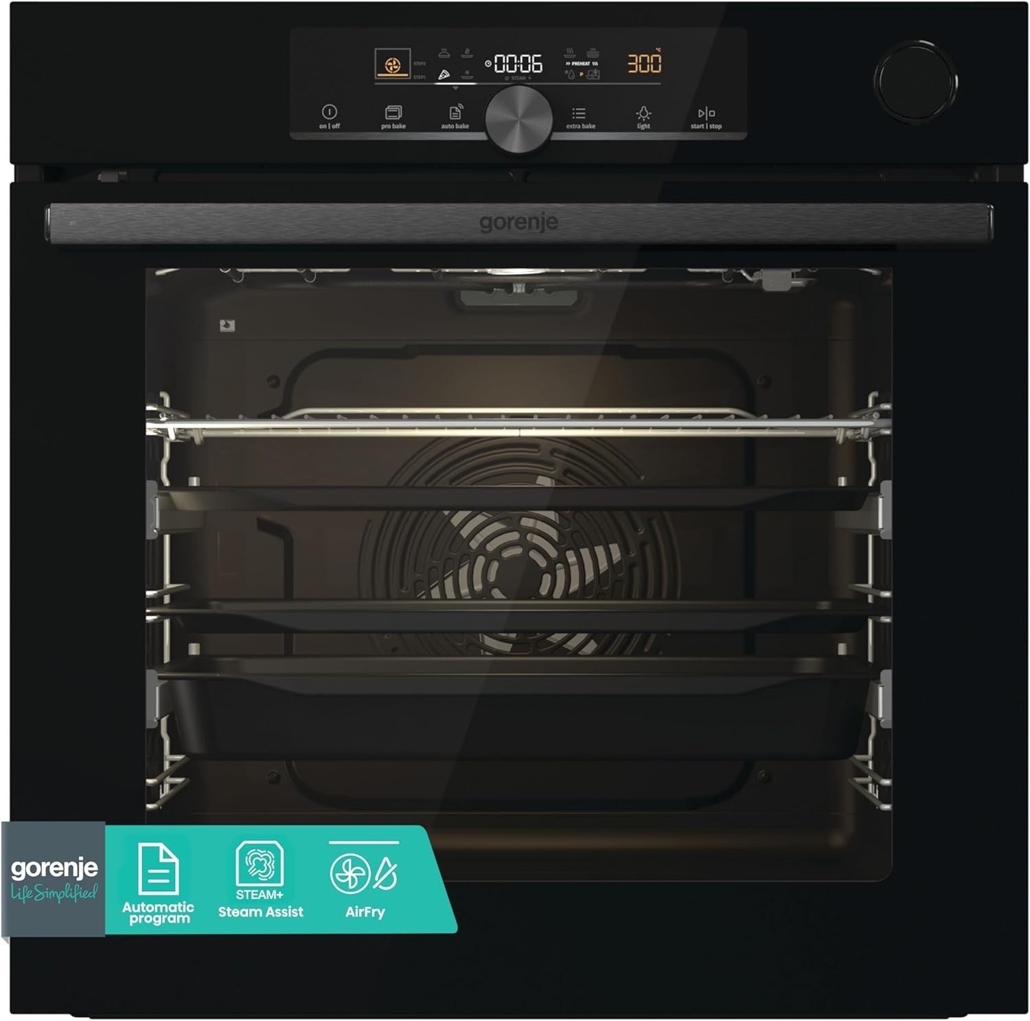 Gorenje BPSA6747A08BG Backofen mit Dampfunterstützung 77 L I34788