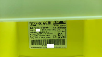 Kärcher K2 Power Control Hochdruckreiniger (1.673-600.0), I38320