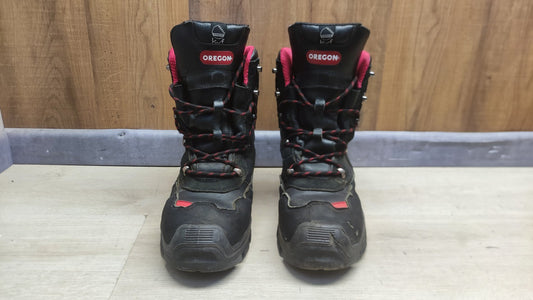 Oregon Yukon Kettensägen-Schnittschutzstiefel aus Leder, Größe 44, I38160