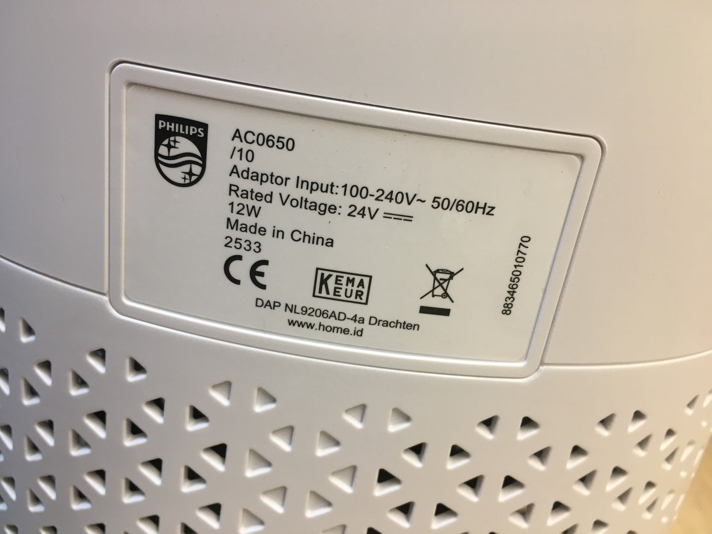 Philips AC0650/10 Luftreiniger 600 Serie, für Räume bis zu 44m2, I39258