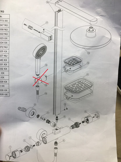 Ideal Standard Ceratherm Alu+ Duschsystem BD583SI, I40751