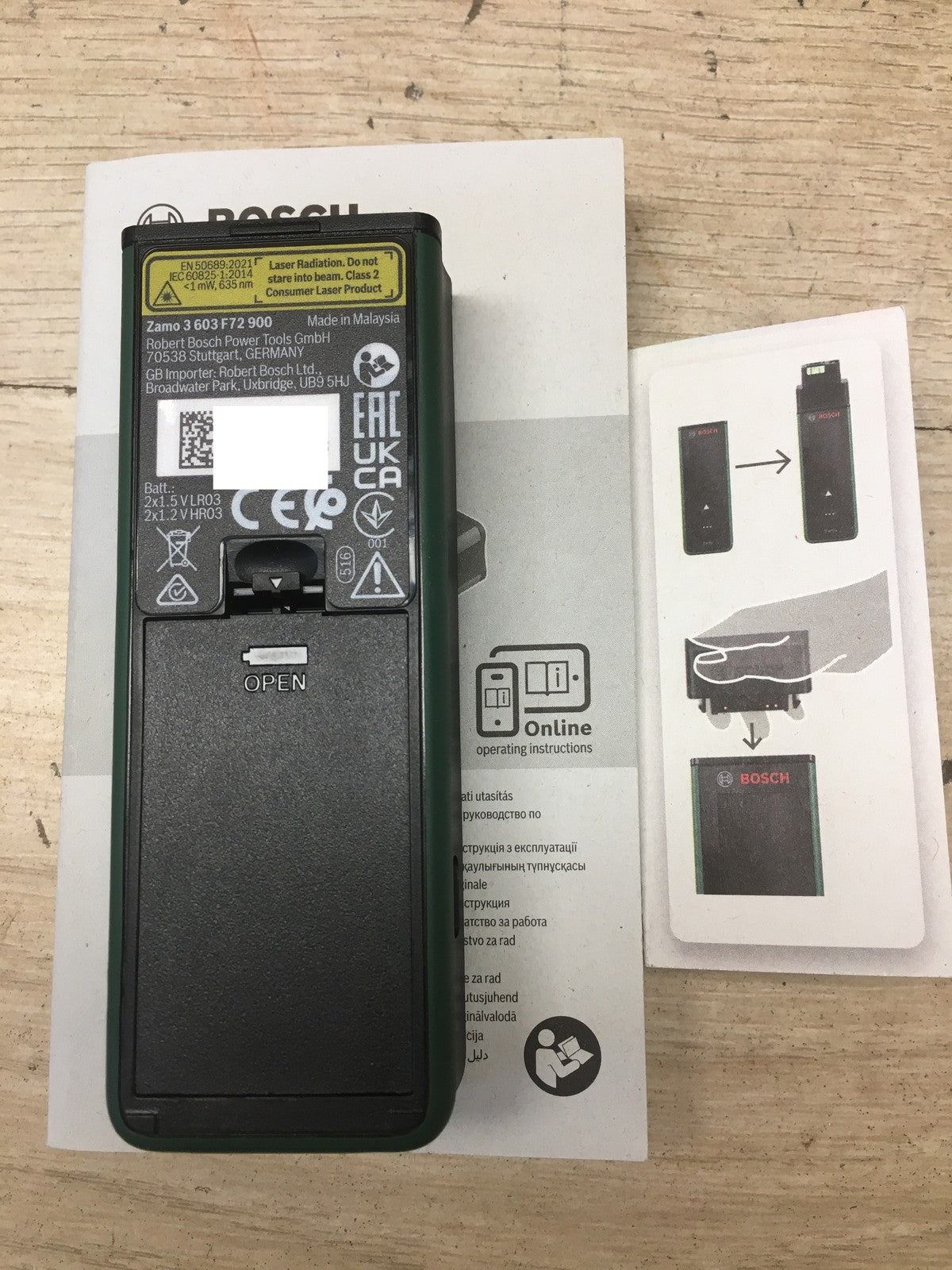 Bosch Laser-Entfernungsmesser Zamo, I38085