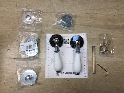 Gavroche Türklinken Set mit WC-Verschluss für Badezimmer und Toilette, I38142