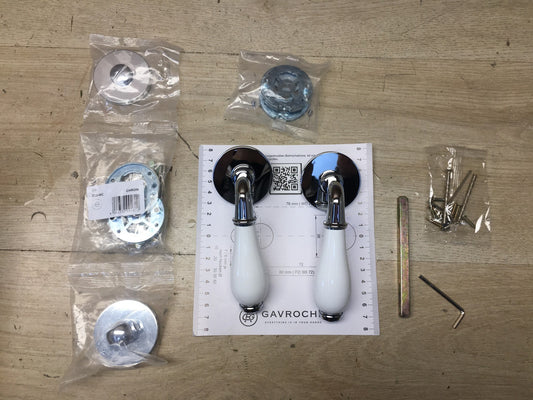 Gavroche Türklinken Set mit WC-Verschluss für Badezimmer und Toilette, I38142