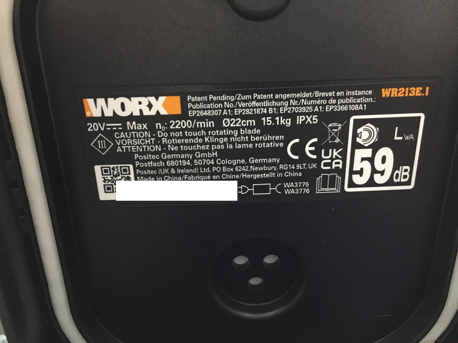 WORX Landroid Vision L1300 Mähroboter WR213E.1 für Gärten bis 1300m², I34419