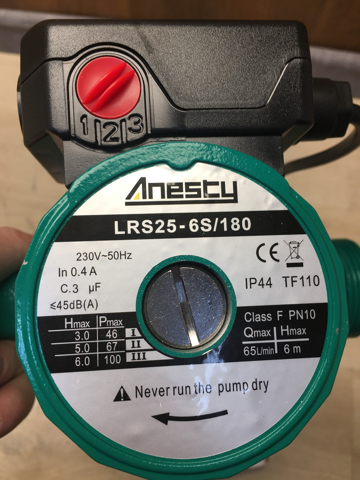 Anesty LRS25-6S/180 Umwälzpumpe Heizung, I38003