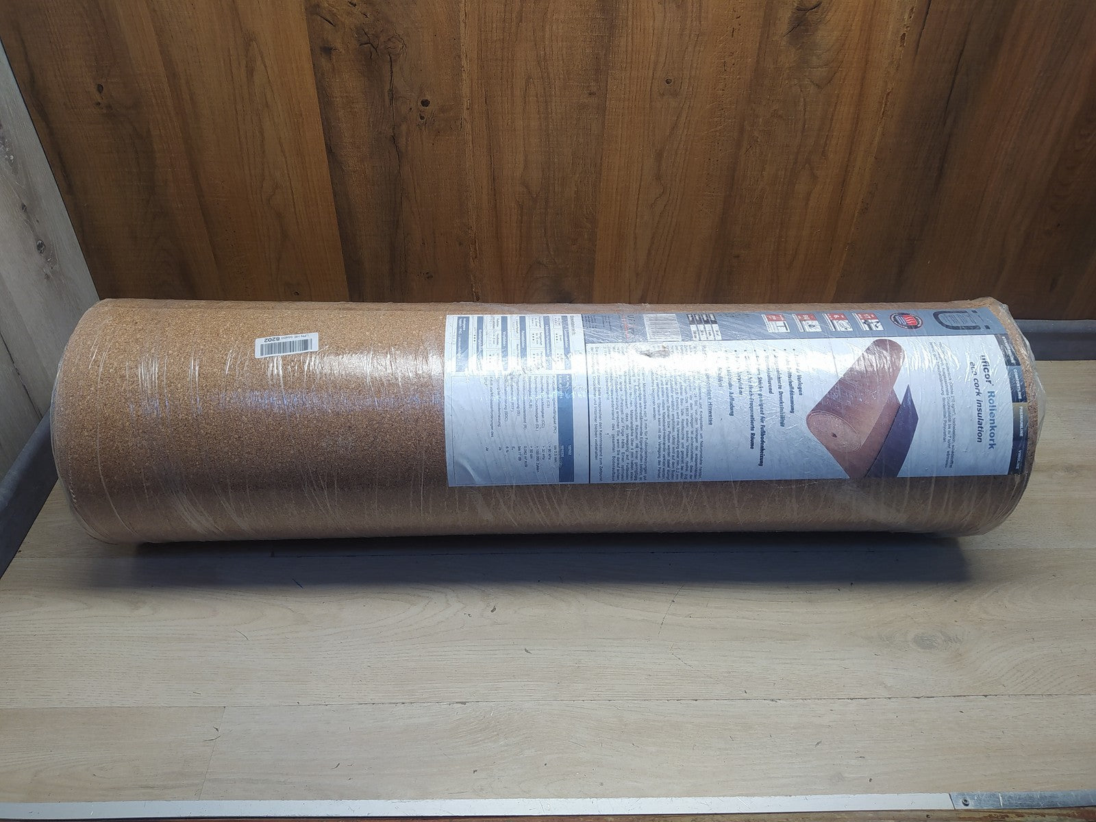 TRECOR Trittschalldämmung Rollenkork, Stärke 2 mm, 30 m² Rolle, I36829