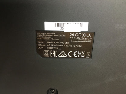 Glorious VNL-500 USB Plattenspieler Quarzgesteuert Direktantrieb, I36727