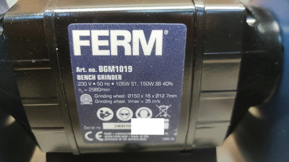 Ferm BGM1019 Doppelschleifmaschine 150 W, 150 mm, I38198