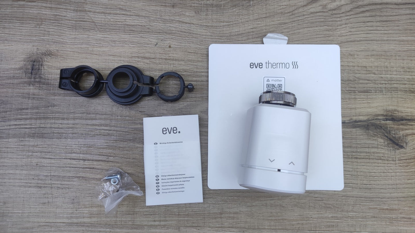 Eve Thermo (Matter) Smartes Heizkörperthermostat, LED-Display, I38782