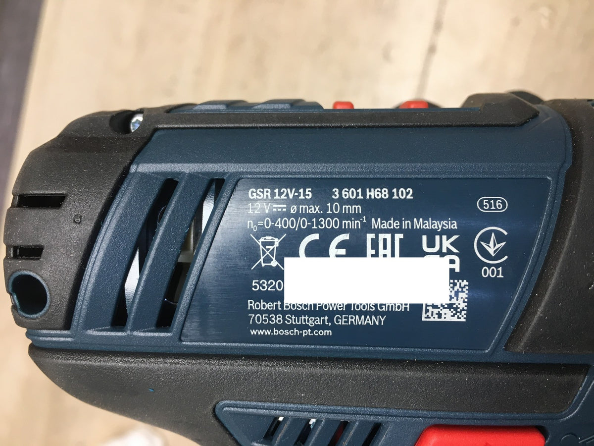 Bosch Professional GSR 12V-15 Akku-Bohrschrauber SOLO, I41026