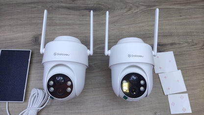 GALAYOU R1 Überwachungskamera Aussen Solar, 2-er Set, I34878
