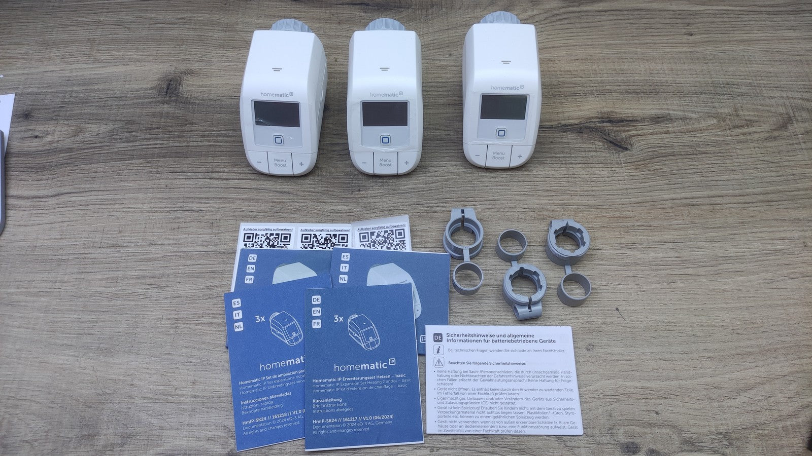 Homematic IP Erweiterungsset Heizen HmIP-SK24, 3x Thermostat, 161216A1A, I38707