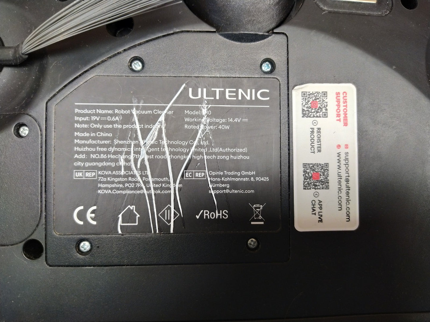 Ultenic D10 Saugroboter mit Wischfunktion, I36156