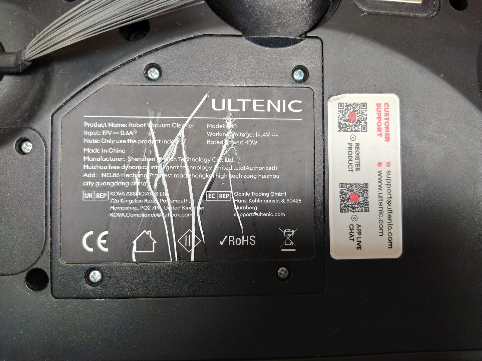 Ultenic D10 Saugroboter mit Wischfunktion, I36156