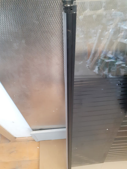 MARWELL BLACK LINES Badewannenaufsatz 125 x 140 cm 3-teilig faltbar I02972