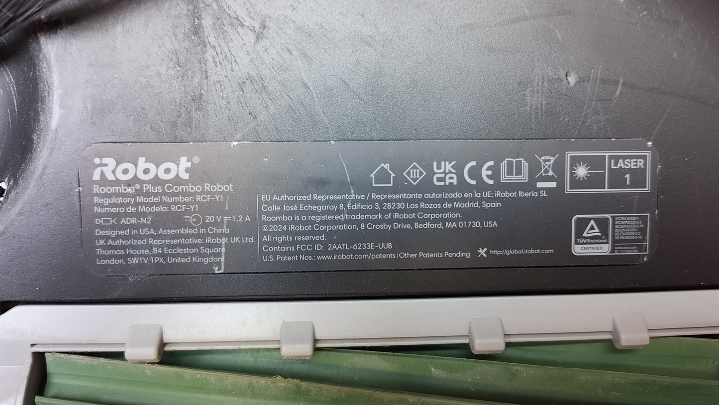 iRobot Roomba Plus 505 Combo Saugroboter mit Wischfunktion, schwarz, I39864