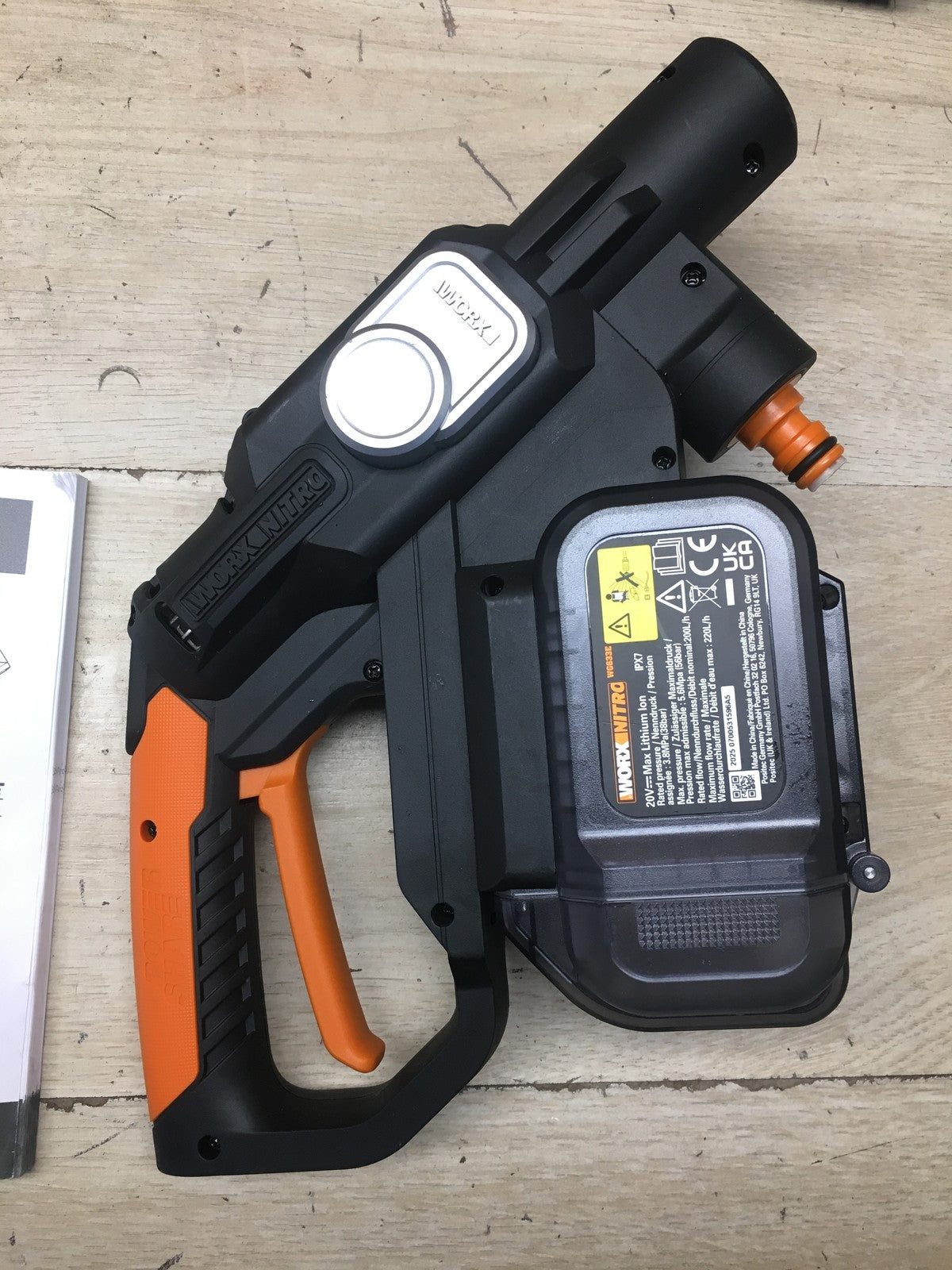 WORX WG633E Hydroshot Akku-Hochdruckreiniger Solo 20V, I41032
