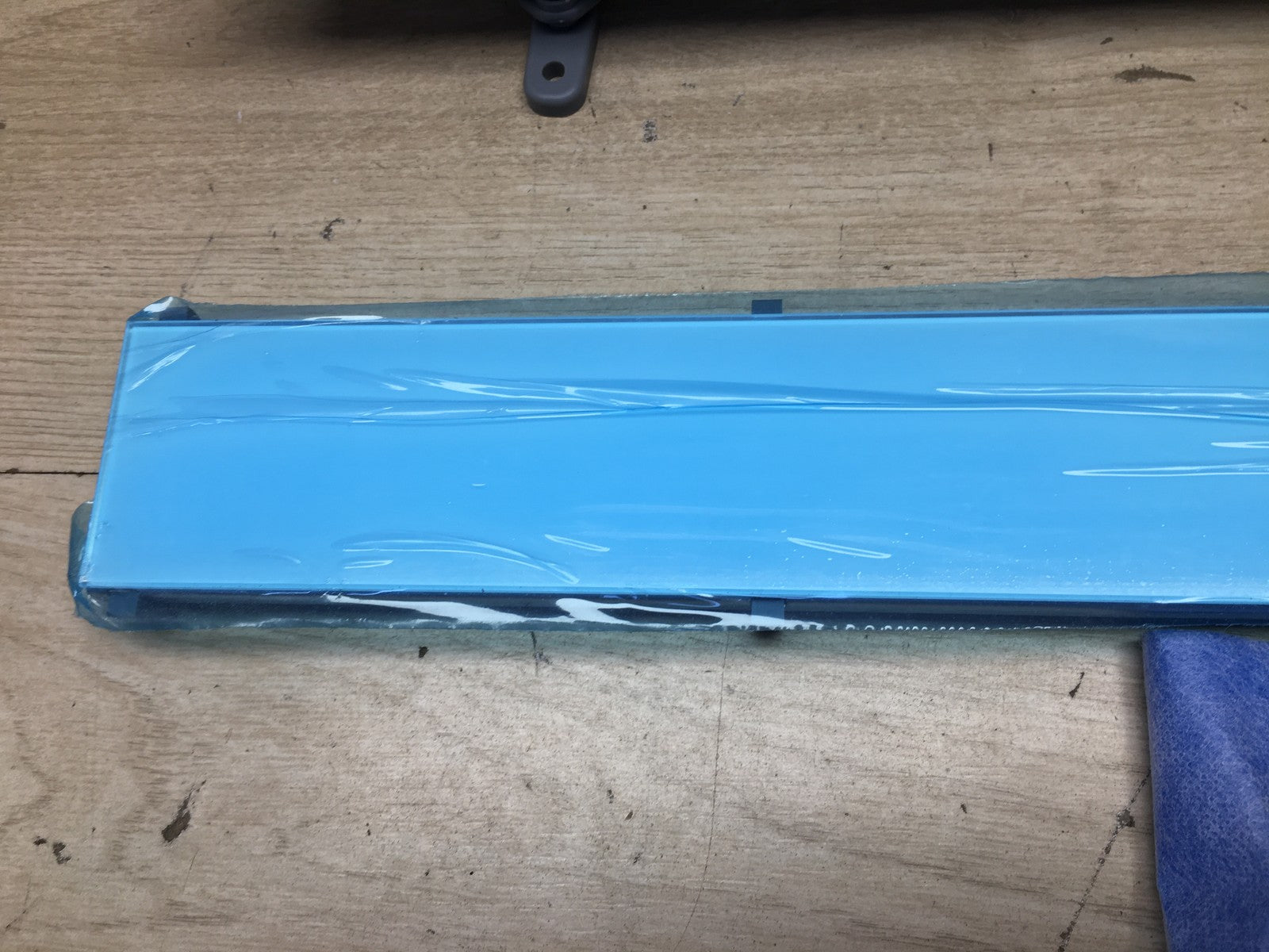 VOGI Duschrinne 100 cm Edelstahl Komplettset Weißes Glas, I36866
