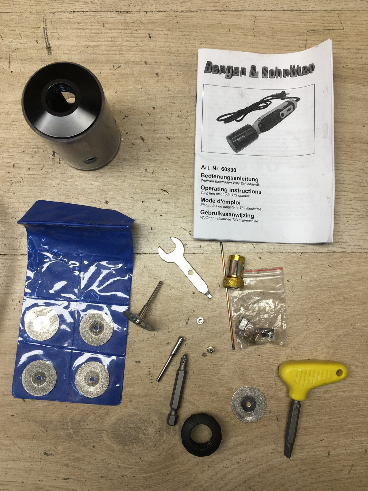 Berger & Schröter 60830 Wolfram Elektroden WIG Schleifgerät, I38177