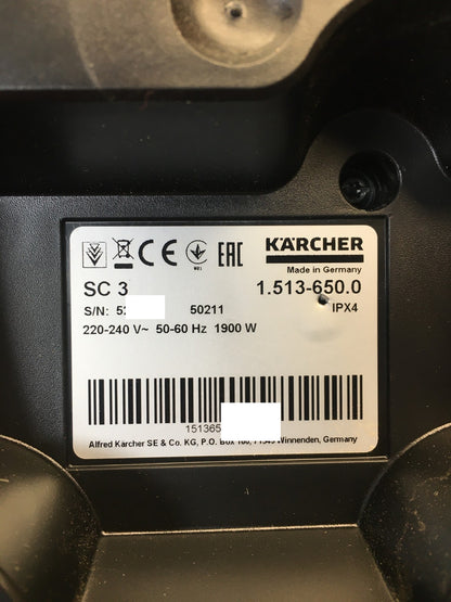 Kärcher 1.513-650.0 Dampfreiniger SC 3 EasyFix, I39002