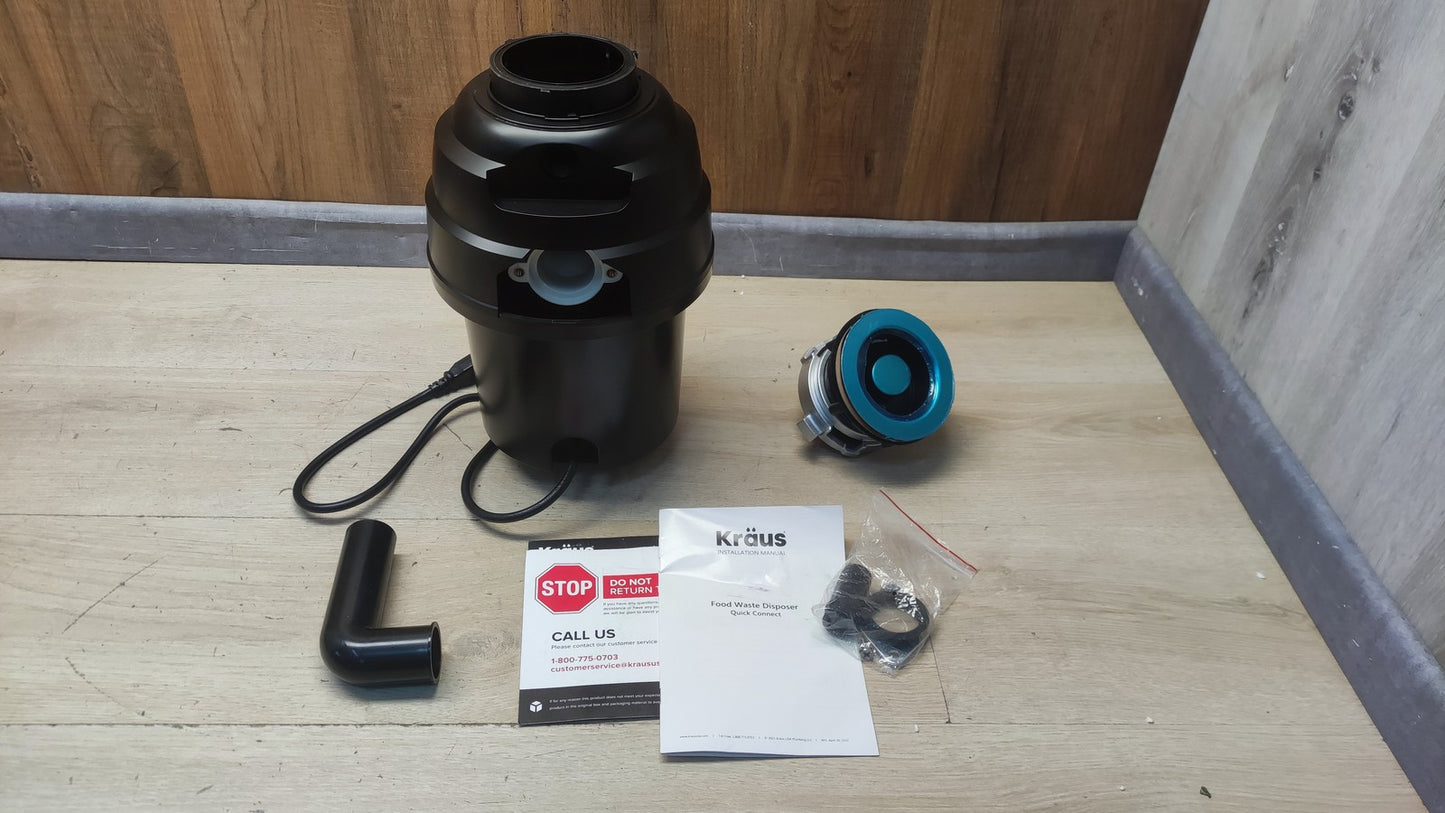 Kräus KWD100-100MBL Müllentsorgung für Küchenspülen, I38099