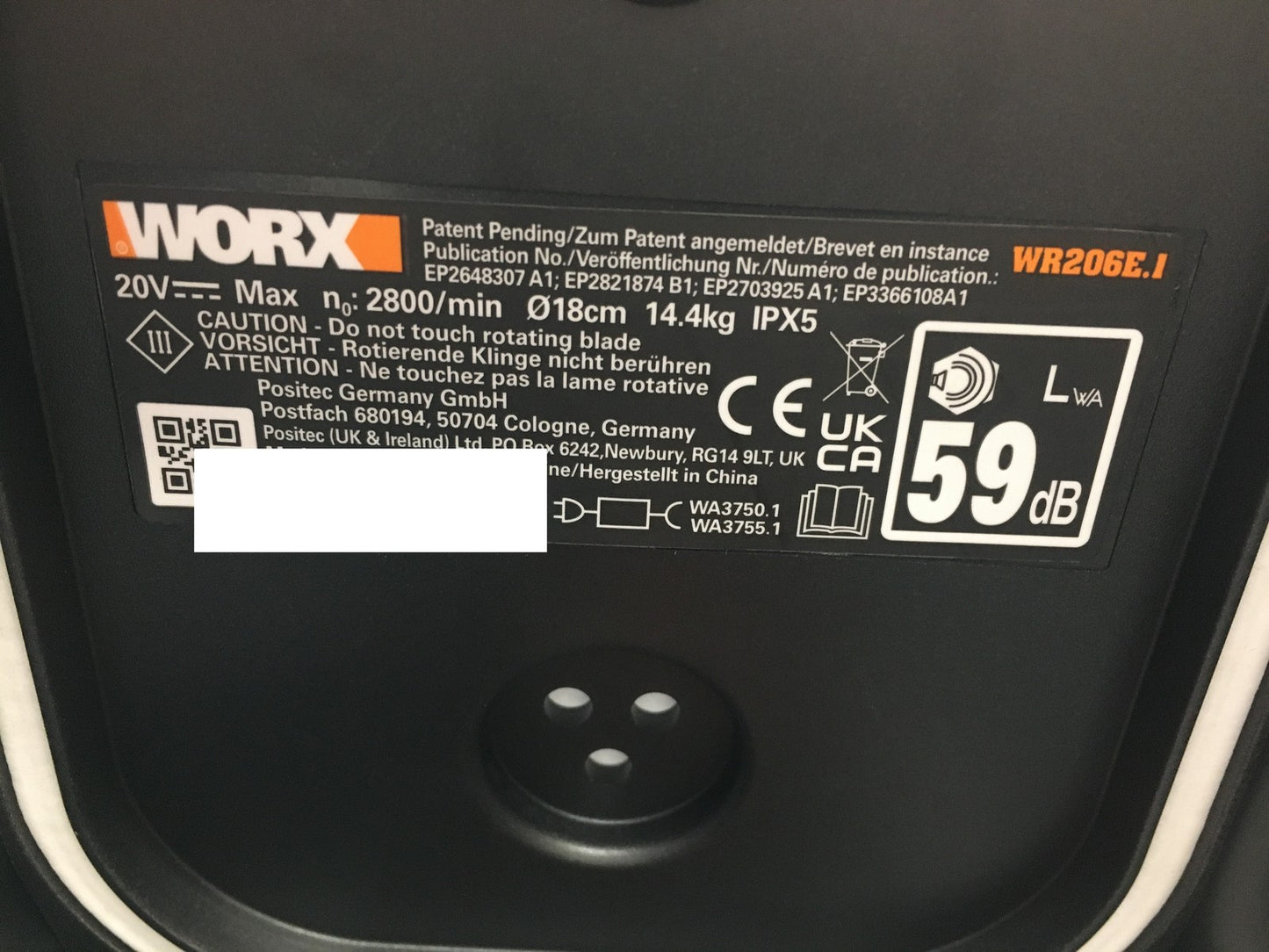 WORX Landroid Vision M600 Mähroboter ohne Begrenzungskabel WR206E.1 I38316