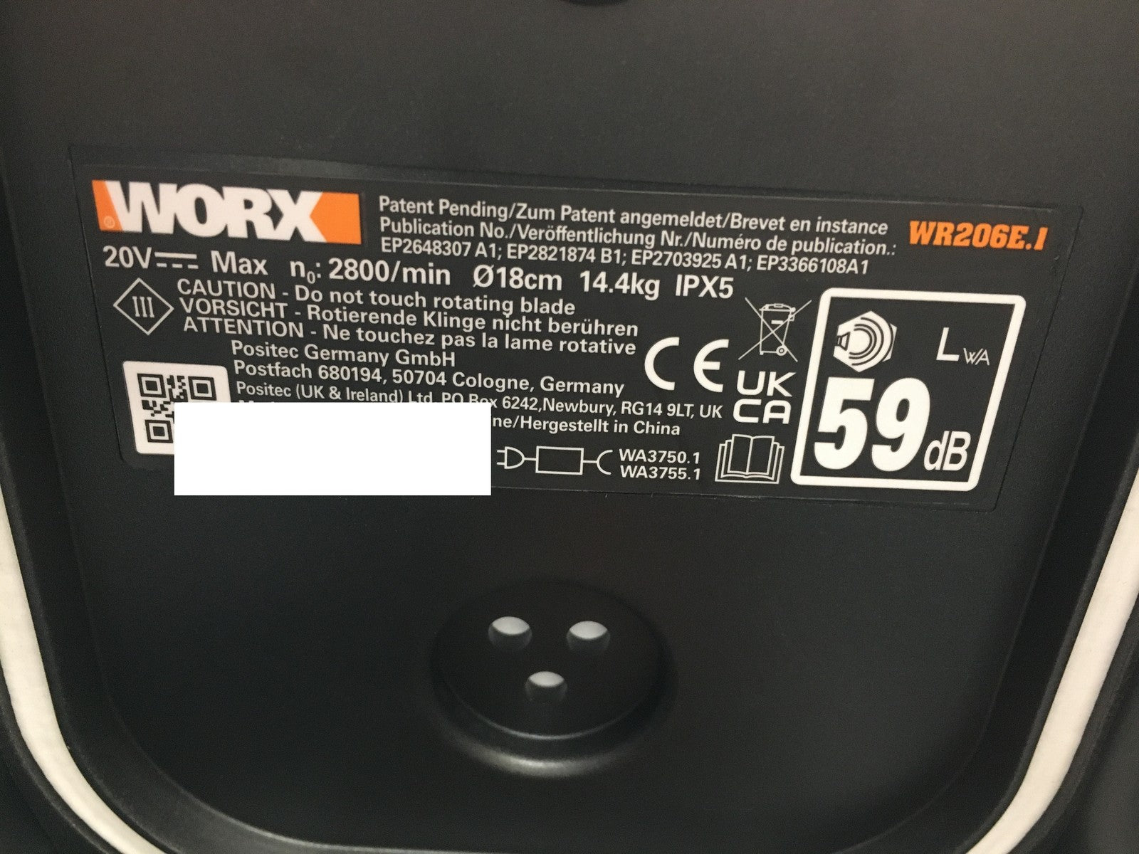 WORX Landroid Vision M600 Mähroboter ohne Begrenzungskabel WR206E.1 I38316
