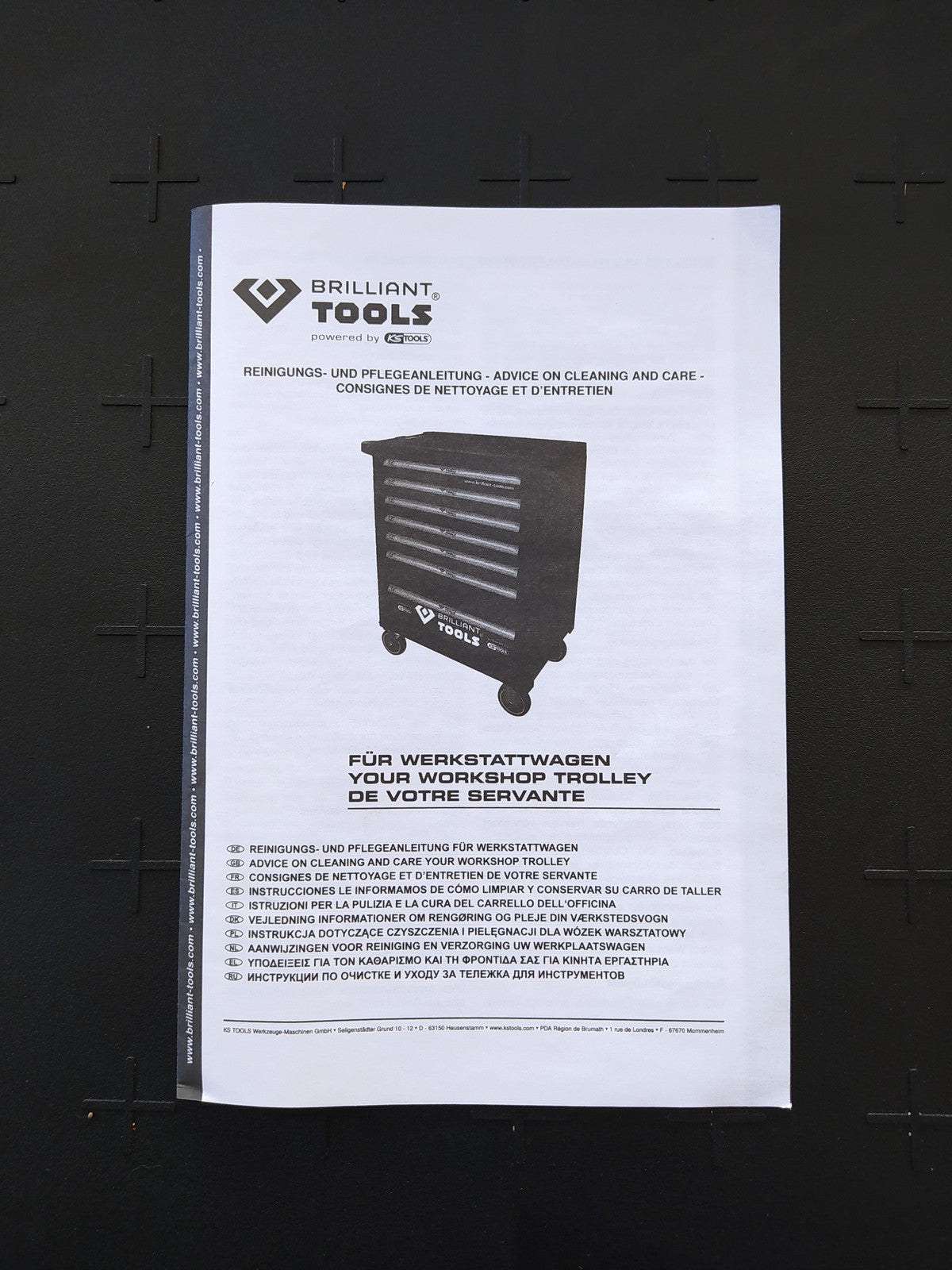 BRILLIANT TOOLS BT152900 Werkstattwagen mit 7 Schubladen, leer, I38288