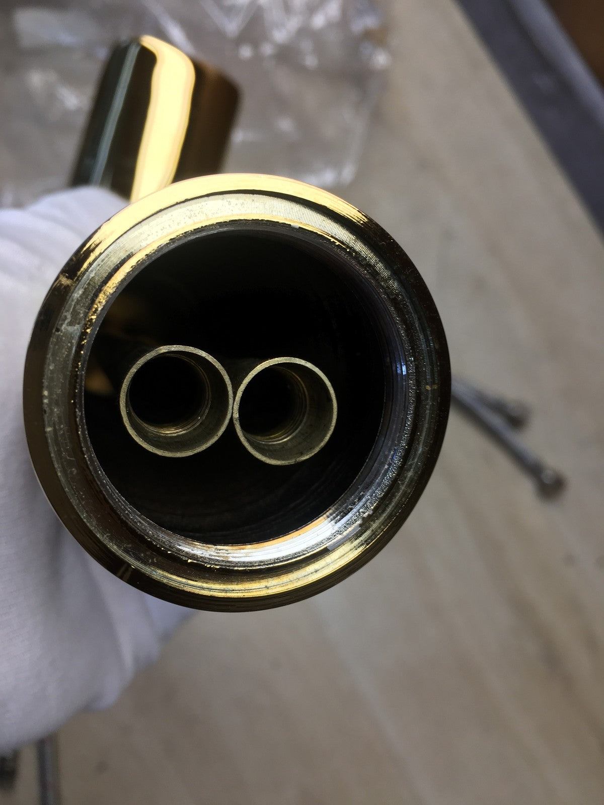 AIMADI Wasserhahn Bad Wasserfall Waschtischarmatur Golden, I39030