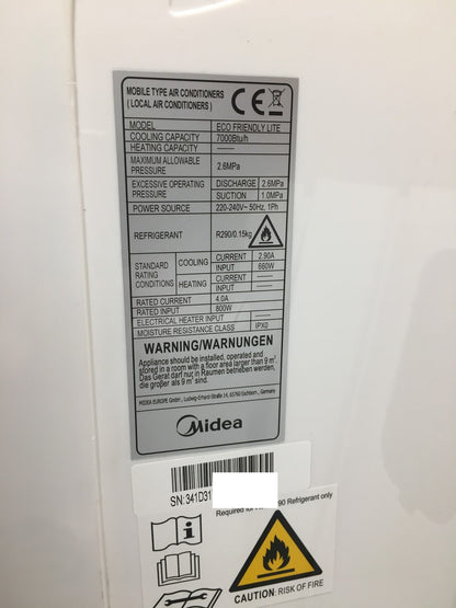 MIDEA Eco Friendly Lite Klimagerät EEK:A+, I39071