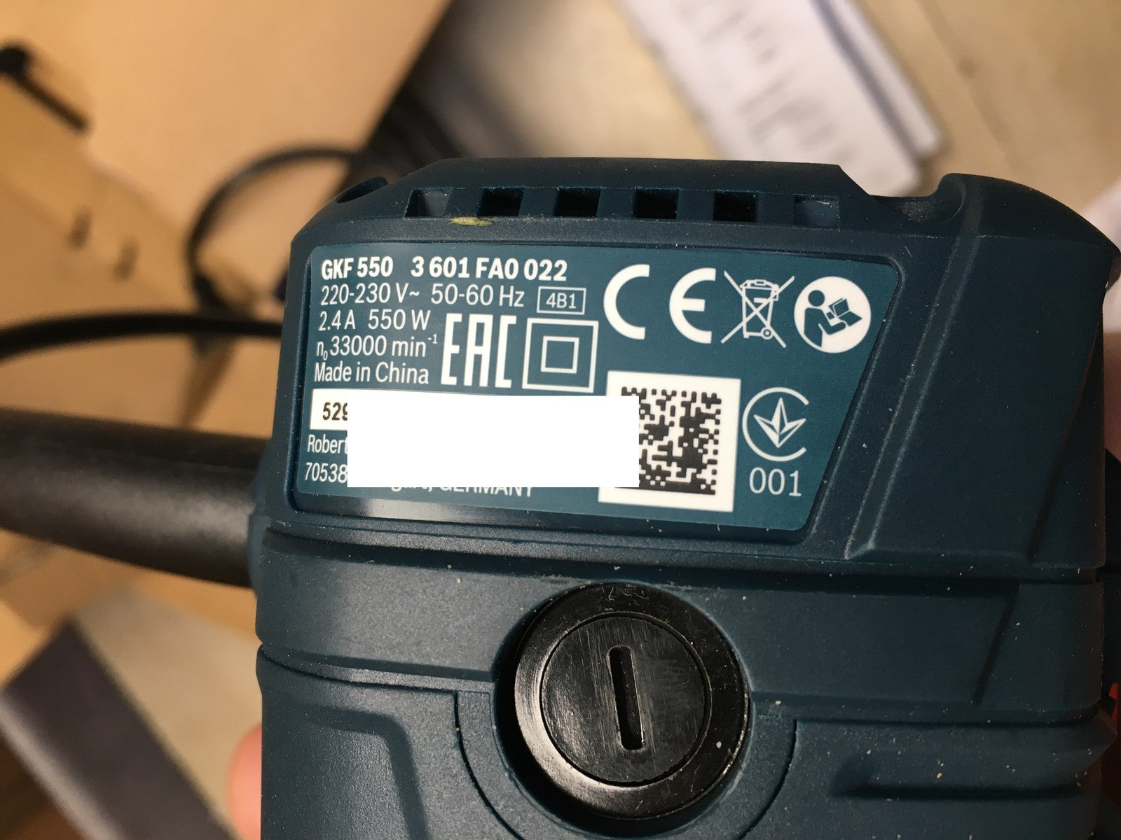 Bosch Professional Kantenfräse GKF 550, I38461