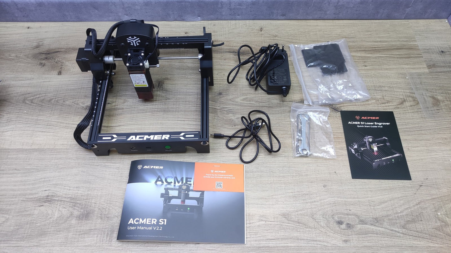 ACMER S1 6W Laser Graviermaschine, Tragbarer Laserschneider, I39569
