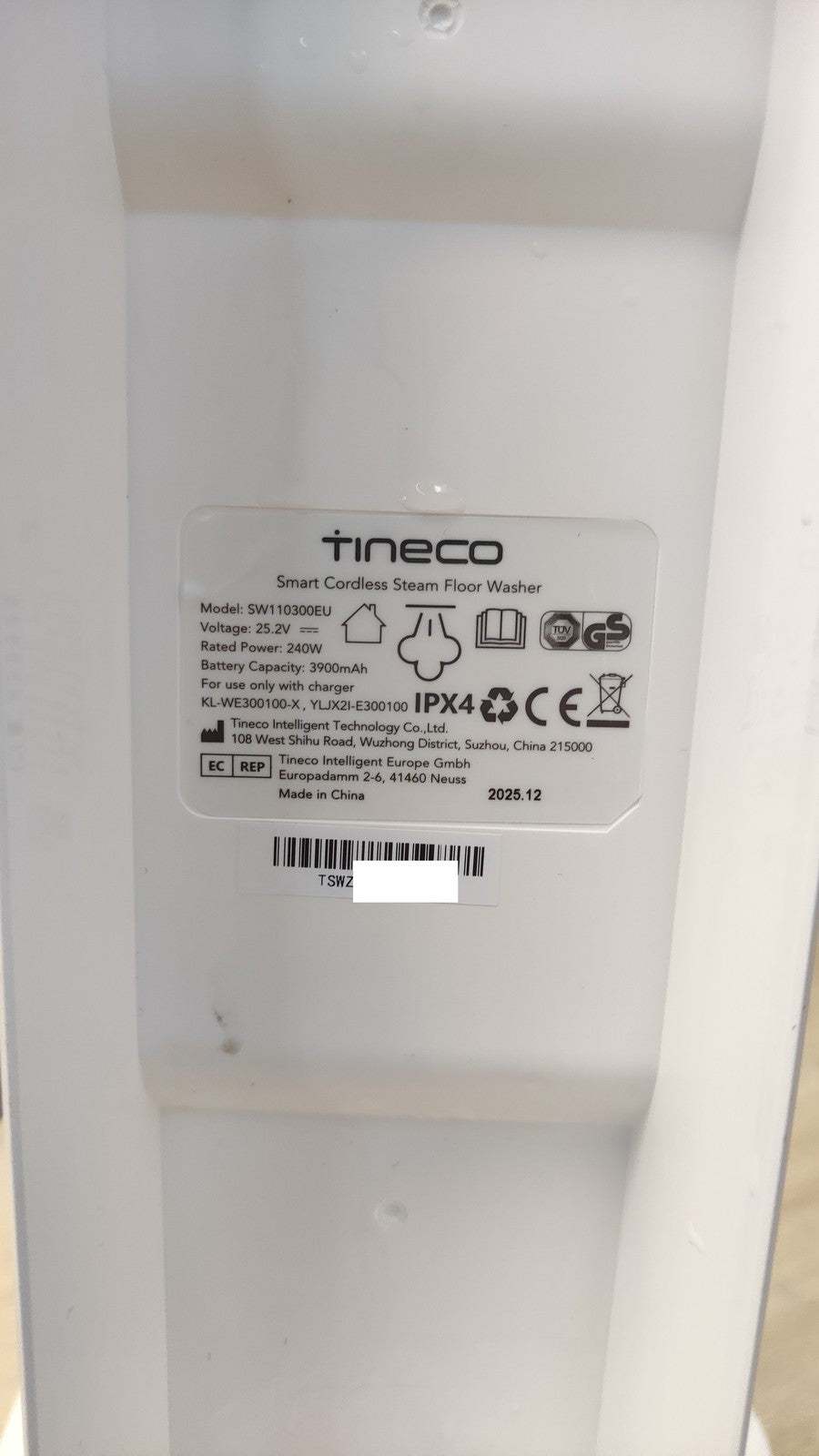 Tineco Floor One S7 Steam Akku-Wischsauger SW110300EU, I39686