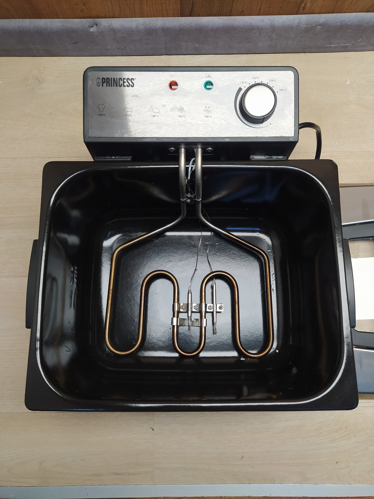 Princess 185000 Fritteuse, 5 L, 3 Frittierkörbe, I36366