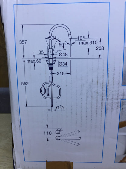 GROHE StartEdge single-lever kitchen faucet (30550000), faucet, I30322